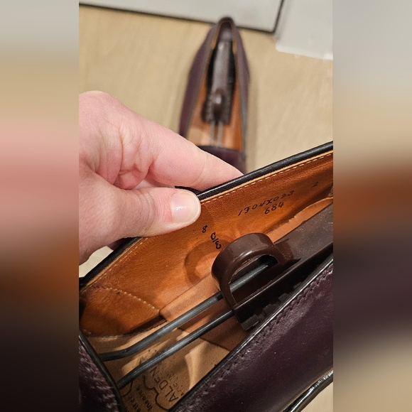 Alden Men's Leather Loafers-8 - Picture 4 of 4